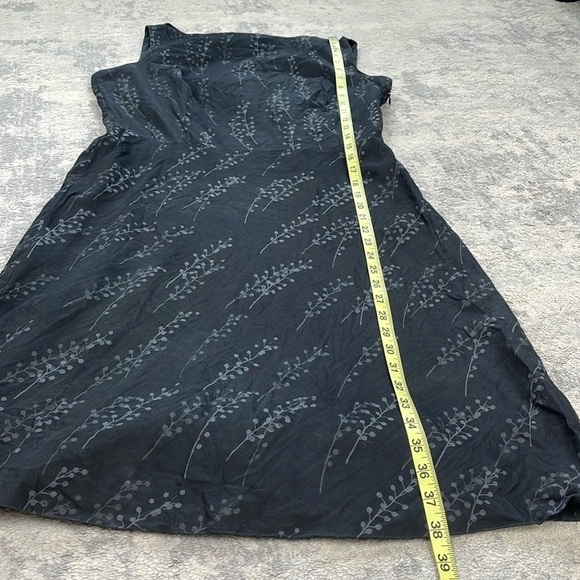 Moschino Cheap and Chic Floral Garden Sleeveless Mini Dress Black Boatneck Sz 12 - Picture 6 of 12